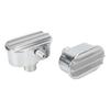 Aluminum Valve Cover Breather PCV Combo Kit Finned Oval Polished 6100FP for Replacement
