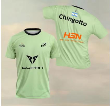Neue Padel Sport Fitness T-Shirt Kollektion, Argentinische Herren und Damen Sommer Schnell Rundhals Kurzarm Print 3DT