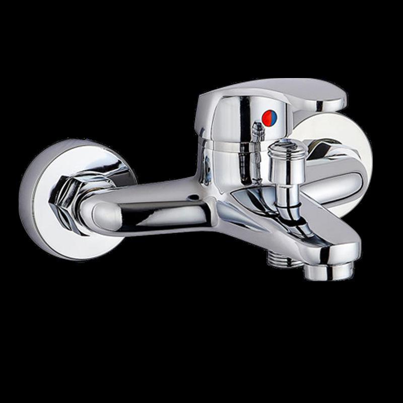 Hot and Cold Three-Piece Concealed Bathtub Shower Mixer Faucet