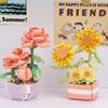 DIY Potted Plants Model Flower Succulents Building Blocks Everlasting Flower Bonsai Tree Gardens Romantic Bricks Kids Kits Toys
