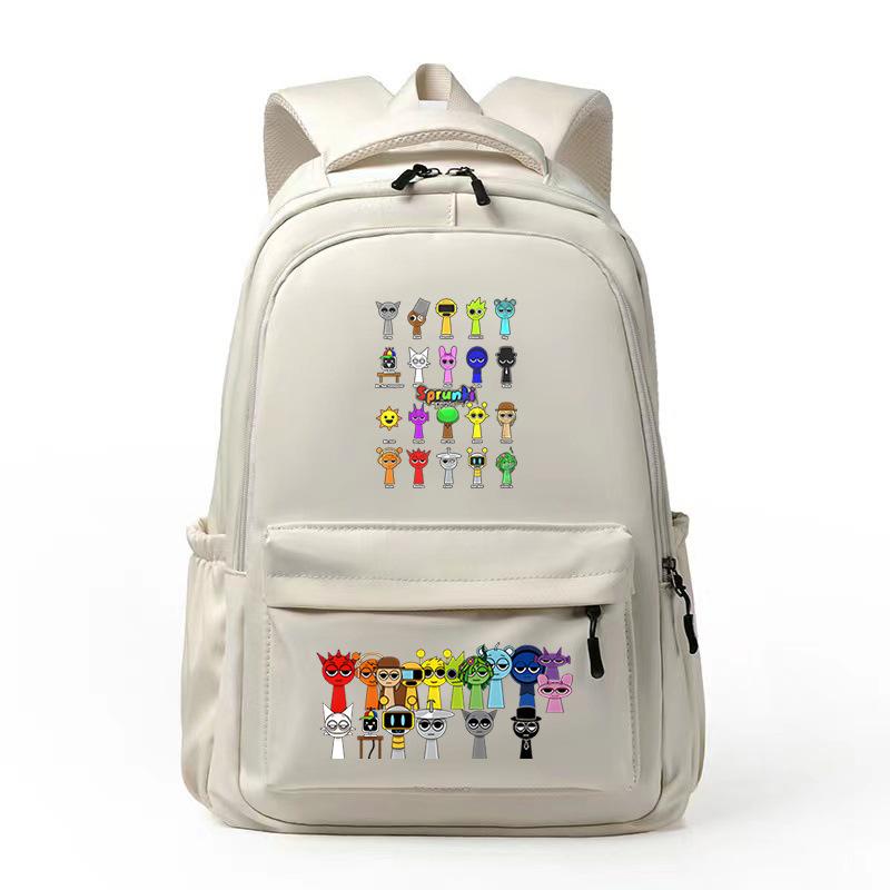 Hot Sale Junior High School High School Students Large Capacity Backpack Cartoon Peripheral School Bag College Style Campus Leisure Backpack