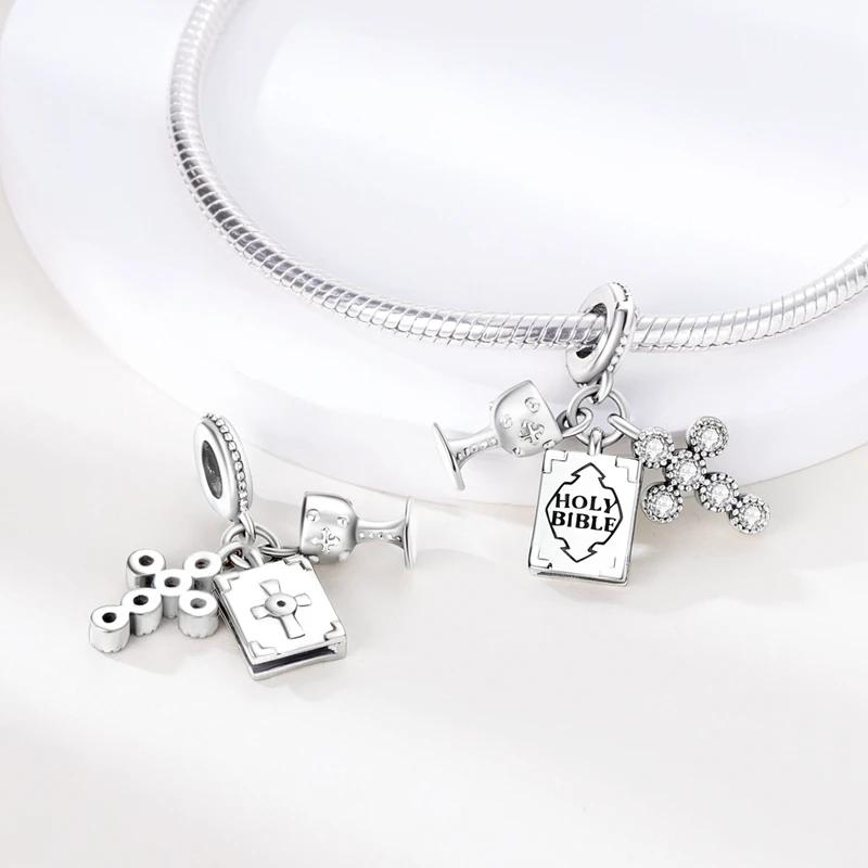 Copper Heart Circular Animal Beads Fit Original Charm Bracelet Women Diy Fashion Copper Jewelry Making