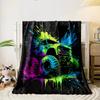 Colorful Monster Truck Splash Art print blanket soft and cozy perfect for the living room bed sofa or a nap,gift