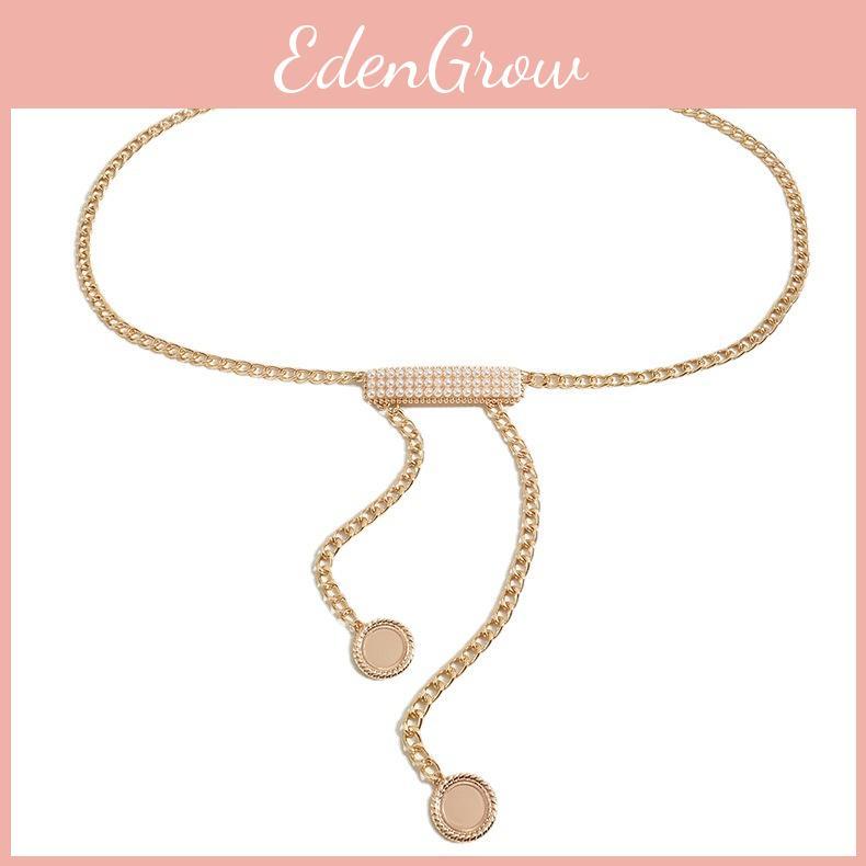 Chain Metal Waist Women With Pearl Buckle For Elegant Summer Winter Outfits