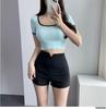 2024 Women's Summer Petite High Waist Slimming A-Line Black Suit Shorts