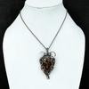 Seam Agate Pendant Gemstone Handmade Jewelry, 999 Copper Wire Wrapped Pendant, Gift For Wife Jewelry
