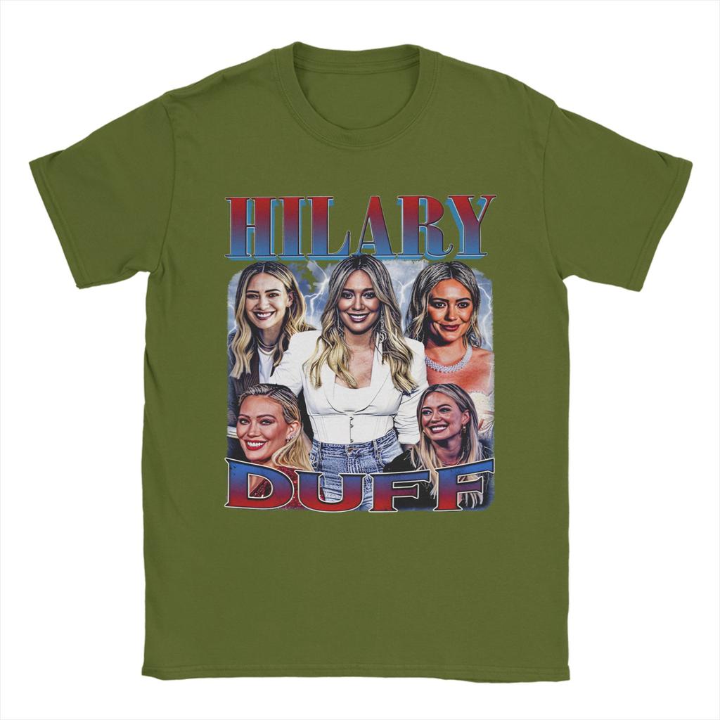 Men Women Hilary Duff T Shirt Cotton Printed Tee Shirts Clothing Outfits