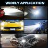 2PCS Car LED Lens Headlight H4 12V Mini Lens Super Bright Hi/Lo Beam White Light 6500K for Cars & Motorcycles Model Compatible