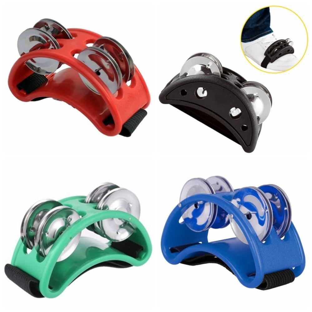 

Nylon Accompaniment Foot Jingle Drum Durability Elliptical Drum Accompany Children Gifts