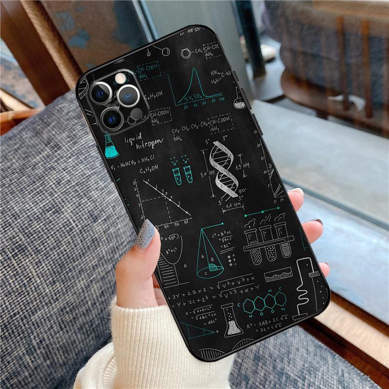 Biology and Chemistry Phone Case For iPhone 16 14 13 12 11 15 Pro Max 12 13 mini XR 15 16 Plus 16e Cover Shell