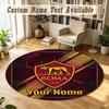 Round Rug Custom NameAS Roma Pattern Non Slip Carpet Home Floor Decor
