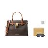 MICHAEL KORS Cow Leather Handbag Medium Women's Dark Brown & Brown 35F1GHMS2B-200