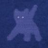 Eiieii Flashed Cats Angora Strick -[Blau Marine]