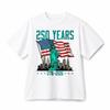 250 Years America Statue Of Liberty NYC Vintage Flag Cotton T-Shirt Unisex