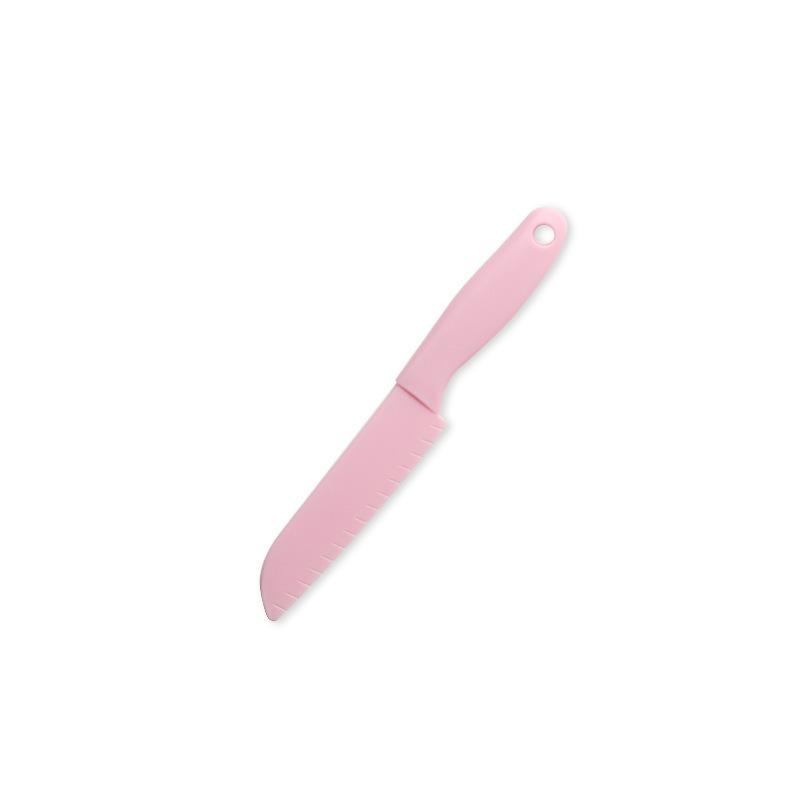Available Kindergarten Plastic Kitchen & Fruit Knife Set for Kids - Includes Baby Fork & Vegetable Cutting Tools.