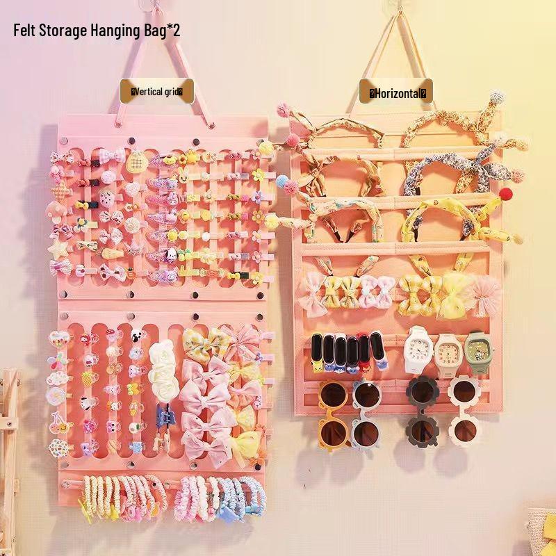 Minimalist Hanging Jewelry and Headwear Organizer Bag