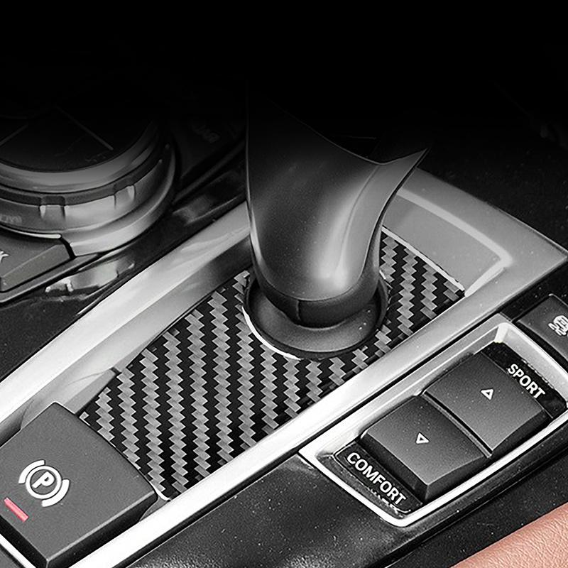 Decoración de Marco de Palanca de Cambios de Fibra de Carbono Para BMW Serie 5 GT F07 2010-2017 Estilo de Coche Cubierta de Botones Elevacristales