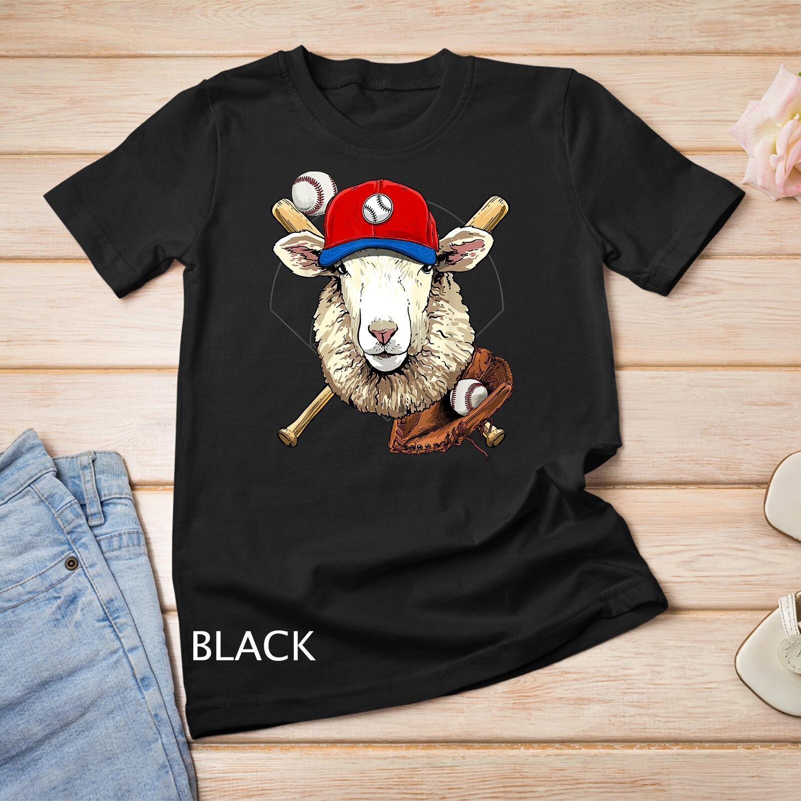 Baseball Player Sheep Lamb Pitcher Catcher Baseball Coaches Unisex T-Shirt Mens Womens Tees Top 3XL