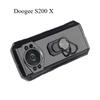 Adecuado para funda de teléfono Doogee S200 X, soporte (negro, con soporte)