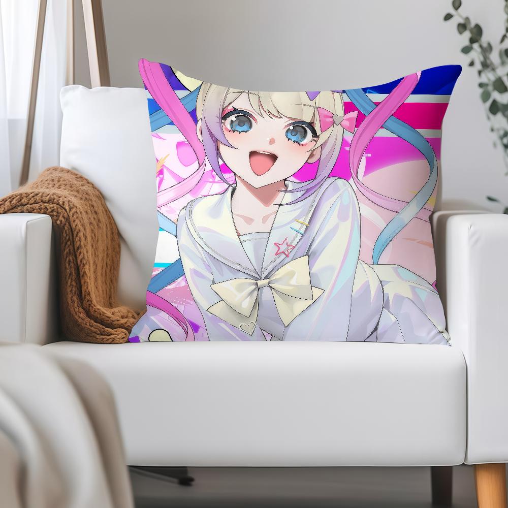 Game N-needy Streamer O-overload Amechan Pillow Case Applicable Space For Guest Rooms Interiors Cars Office House Decoration