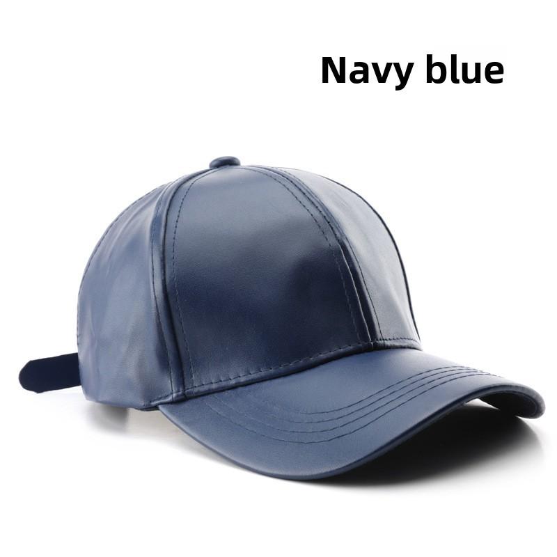 

Кепка в уличном стиле для женщин и мужчин с защитой от солнца и дышащим кожаным материалом NavyBlue