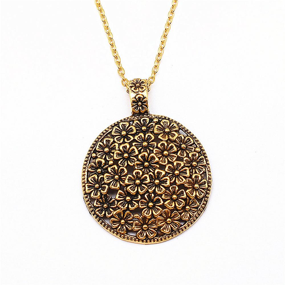 Openwork Dragonfly Pendant antique Gold color Necklace Insect Jewelry 45cm or 70cm long chain
