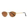 Polyhedron Cat Eye Sunglasses With Metal Frame Uv400 For Fashion Women