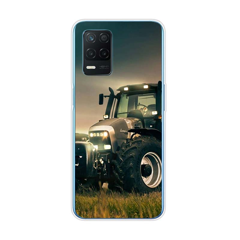 Cool Tractor Car pro Realme 8 8i V3 V5 GT Neo Flash Edition Explorer Master Neo2 Narzo 30 50i 50A C21Y Pouzdro na telefon