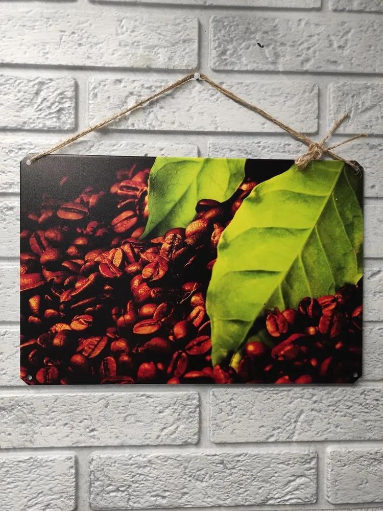 Coffee Lovers Metal Wall Art, Vintage Kitchen Cafe Poster Decor