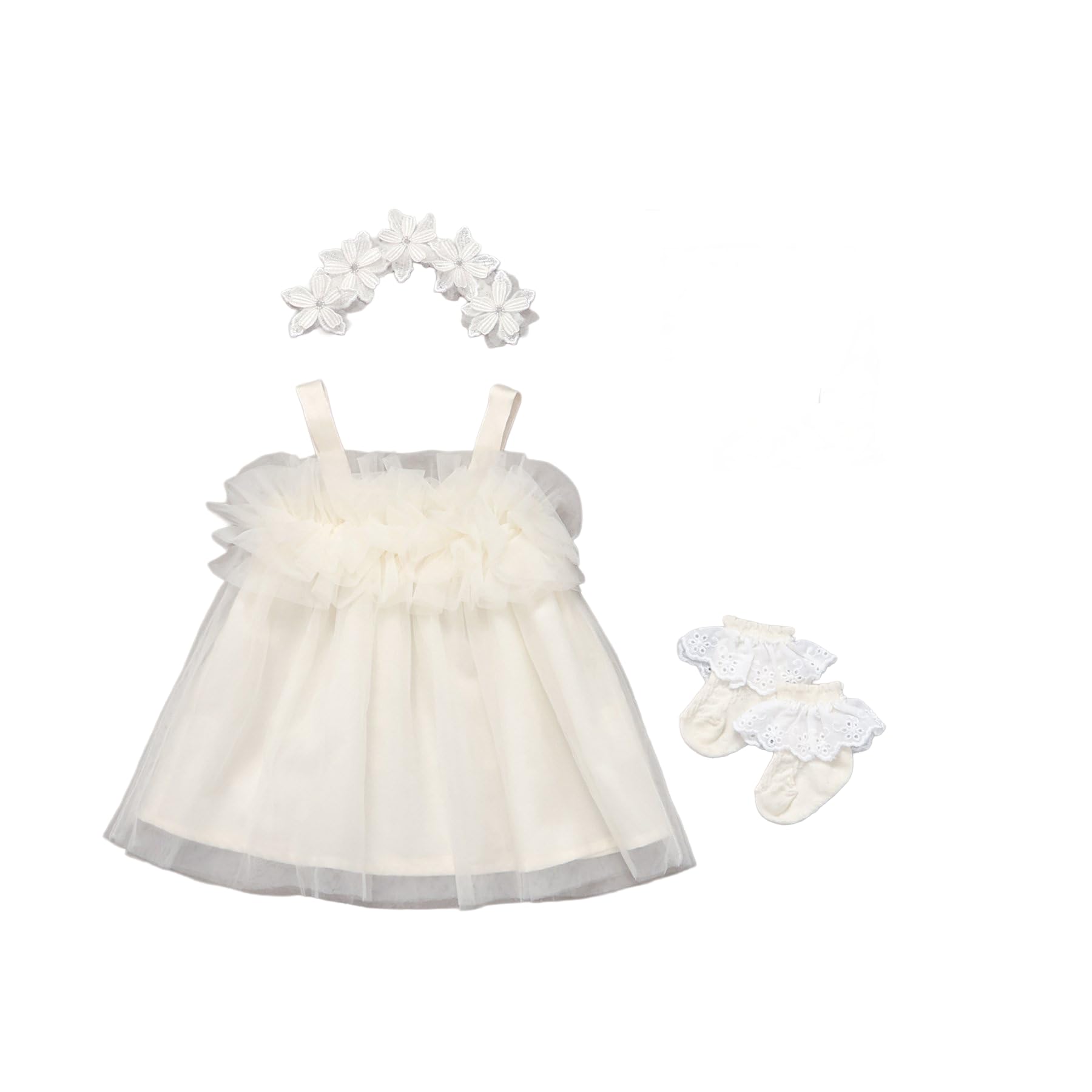 

F.O. International Baby Gift Box Tulle Jumper Cassette (Ivory, 70)