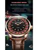 Orologio al Quarzo Impermeabile da Uomo, Tendenza Moda Luminoso, con Cinturino in Pelle