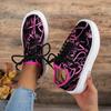 Fashion Platform Sneakers for Women Autumn New Thick Bottom Lace-Up Sports Shoes Woman Casual Non Slip Graffiti Color Sneakers