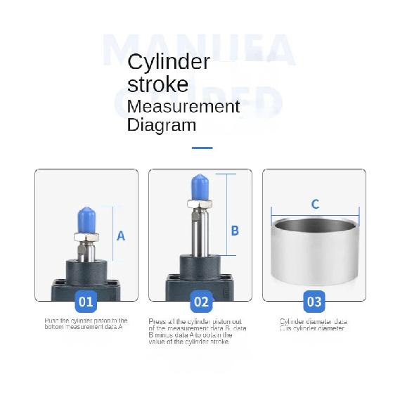SC Standard-Luftzylinder SC32/40/50/63mm Bohrung Kleiner Pneumatikzylinder Kolben 25/50/75/100/150/200/250mm Hub