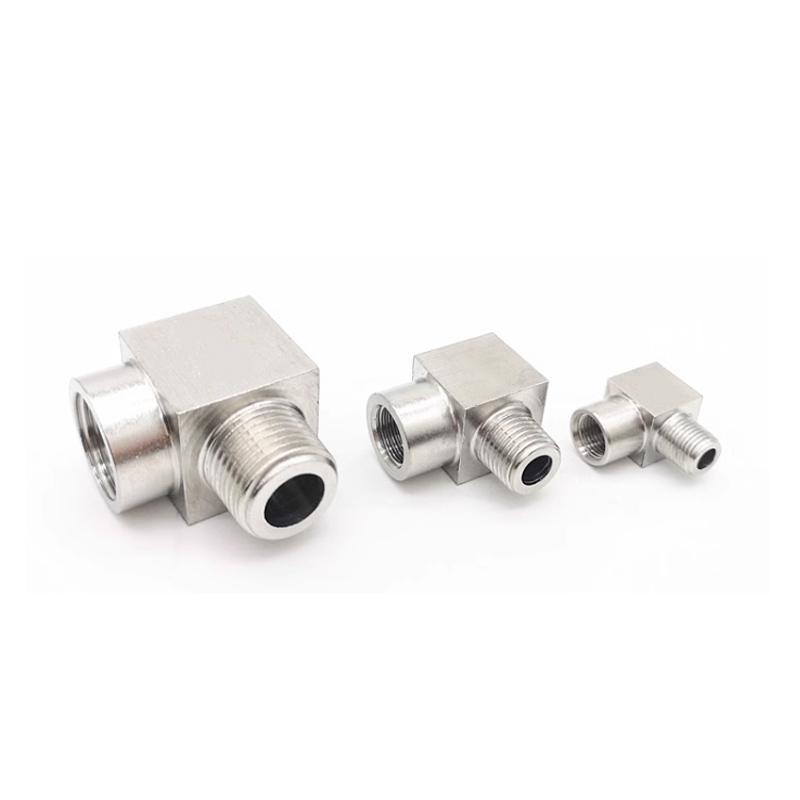 1 Stück Hochdruck 1/8" 1/4" 3/8" 1/2" 3/4" 1" Innengewinde Außengewinde Winkelstück 90 Grad Kupplung 304 Edelstahl Rohrfitting Wasser Gas