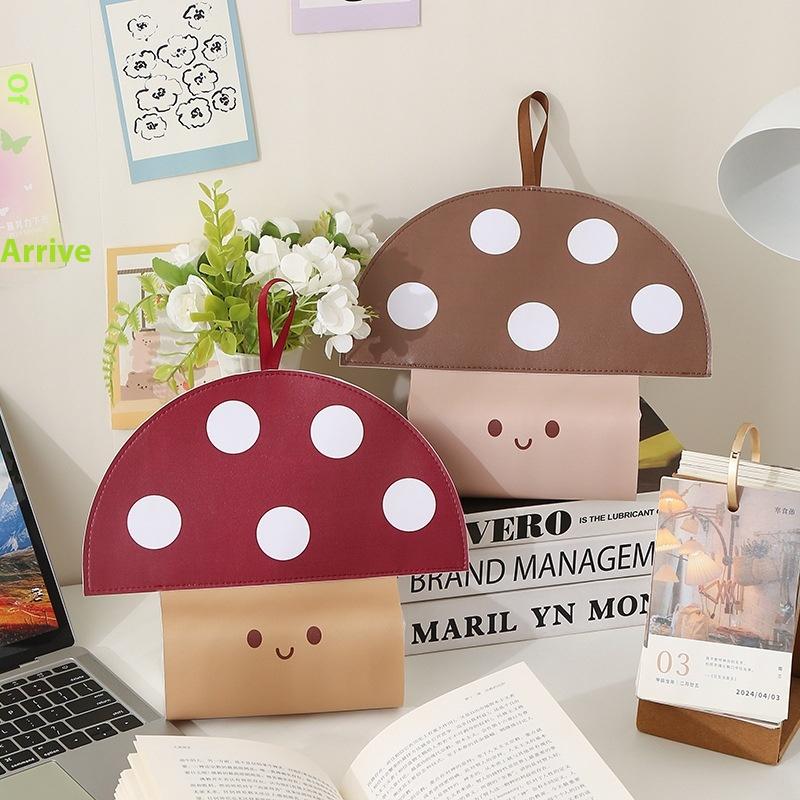 Creative Cloth Mushroom Tissue Box Cute Decorative Hanging Tissue Bag Wall Mounted Napkin Container Living Room
