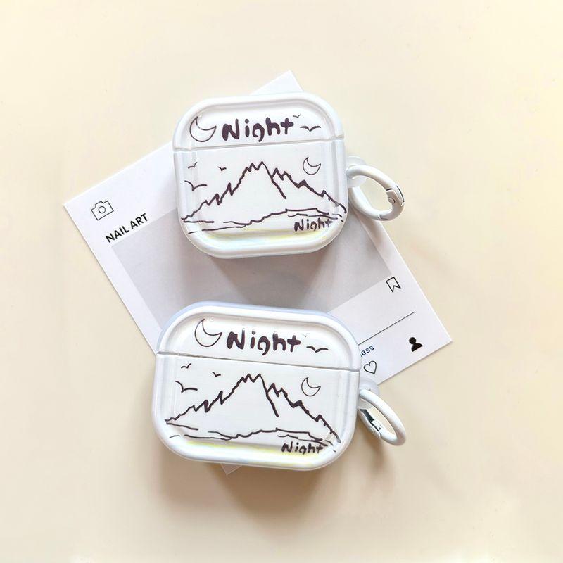 

Protective Case Pro2 Earphone Case Second and Third Generation Noise Reduction Version Third Generation Fourth Generation Korean Cute Ins Niche Style Apple Airpods Pro [Sunset Snow Mountain] Send Ring