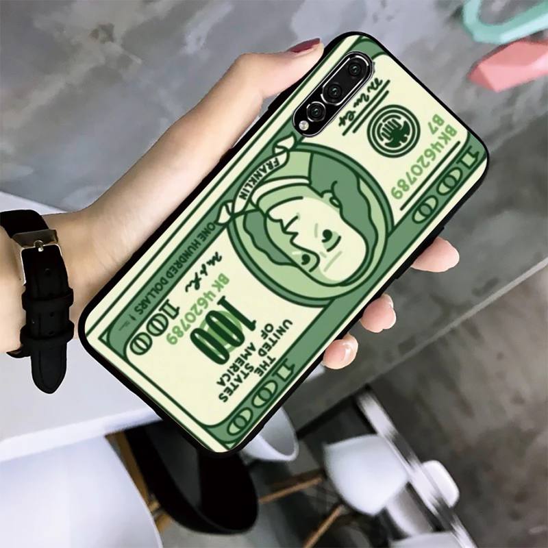 

Чехол для телефона с банкнотами и деньгами для Huawei G7 G8 P7 P8 P9 P10 P20 P30 Lite Mini Pro P Smart Plus Cove Fundas p40lite