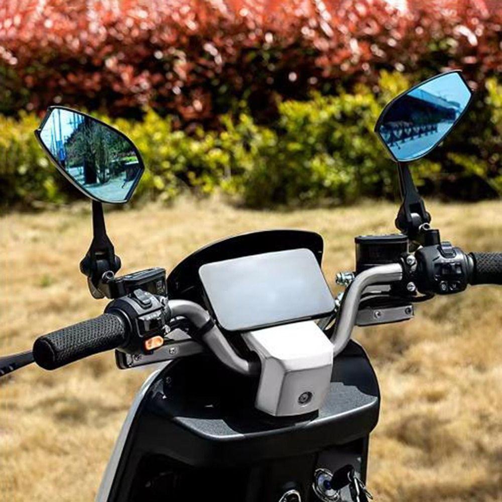 1 Pair Aluminum Zinc Zinc Alloy Motorcycle Rear View Mirror Angle Adjustable Handlebar Mirrors  for Scooter