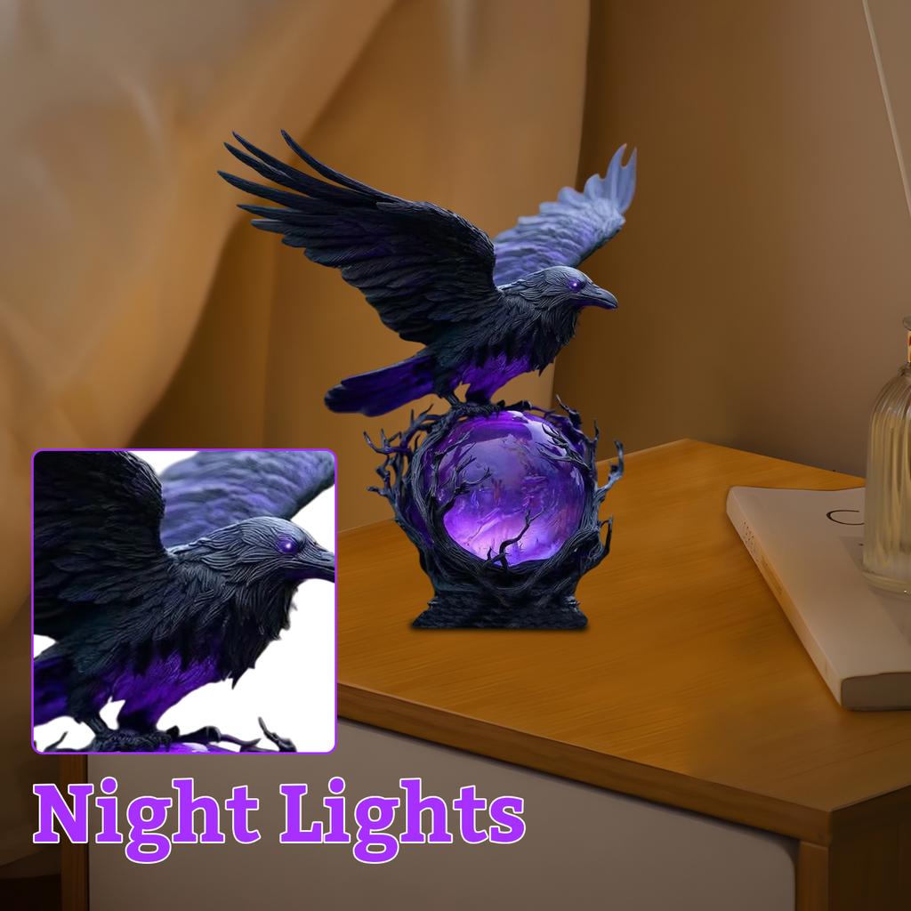 Gothic LED Light  Mystical A Glowing Sphere Sculpture