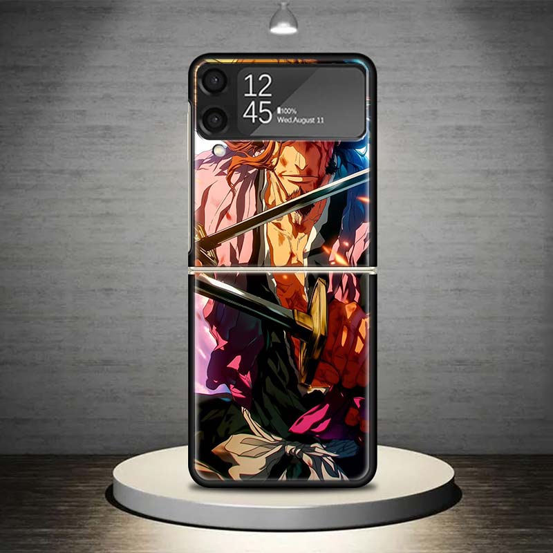 Bleach Kyoraku Shunsui Phone Case For Samsung Galaxy Z Flip 7 6 5 4 3 5G Shockproof Cover Z Flip7 Flip6 ZFlip5 Flip3 Flip4 Luxur