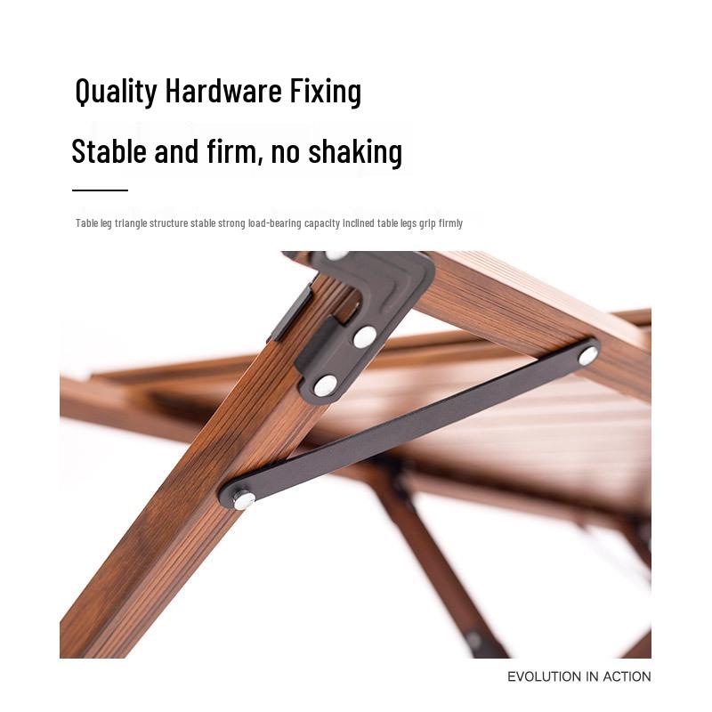 Mountain Outdoor Lightweight Aluminum Camping Table with Grid Design - Easy To Store.
