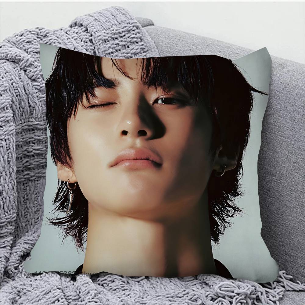 Anton Chanyoung Lee Kpop RIIZE Pillow Case Square Pillow Bedroom Sofa Leisure Comfort Cushion Car Living Room Home Decoration