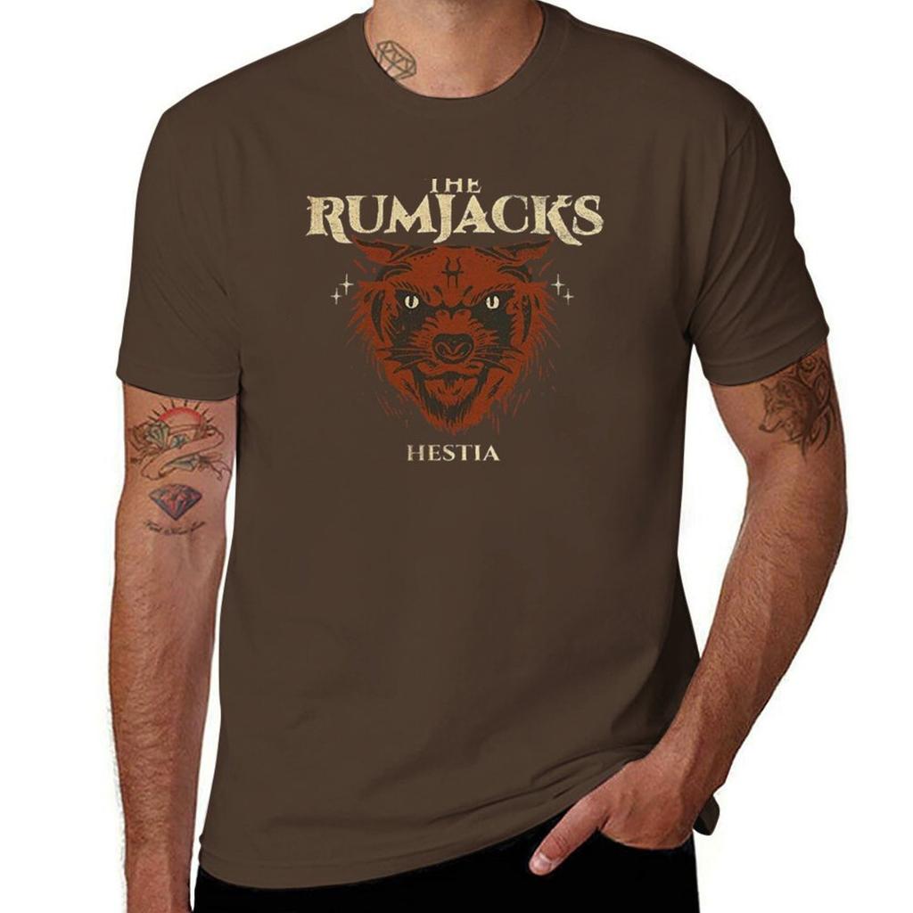 best selling tour punk art album the rumjacks band T-Shirt vintage clothes sweat oversizeds mens graphic t-shirts funny