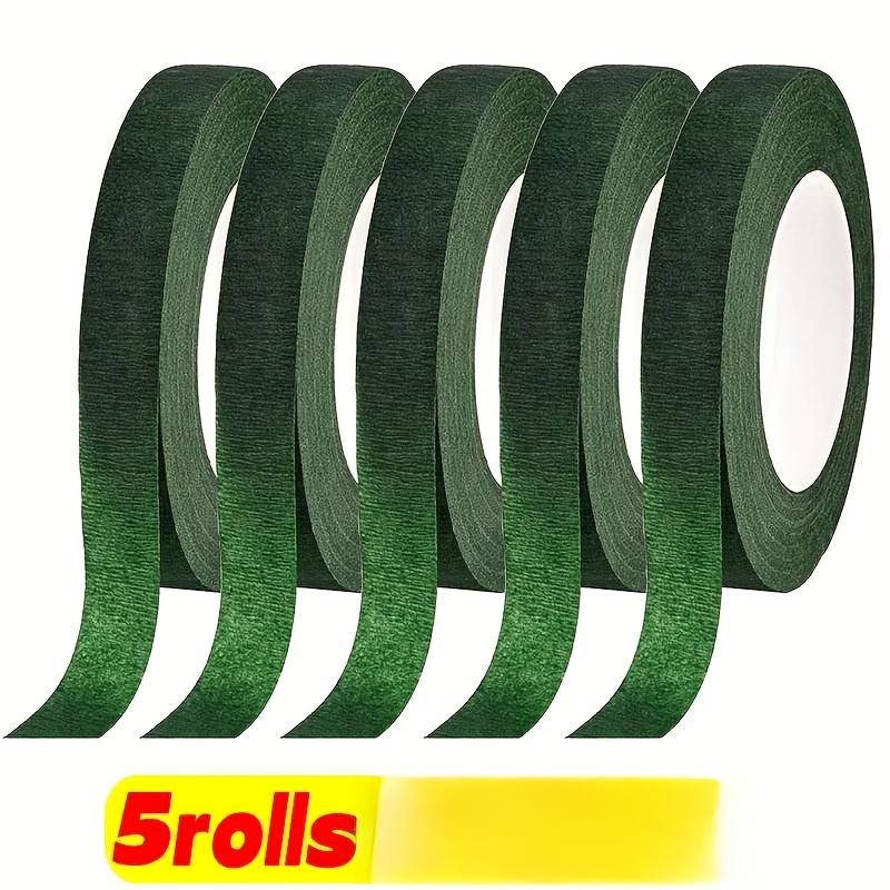 1/5/10 role de bandă de hârtie autoadezivă verde pentru buchete de flori, pentru împachetat flori DIY, decor de nuntă și florărie