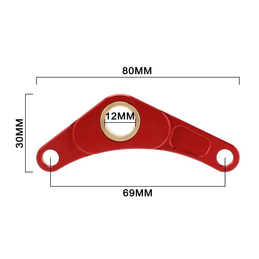 CNC Machined Shifter Bracket Billet Aluminum Red Black Color Shift Lever Support Stabilizer for Honda CRF 110