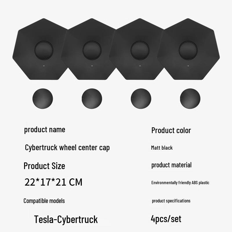 Modifikation der Radnabenkappe des Tesla Cybertruck