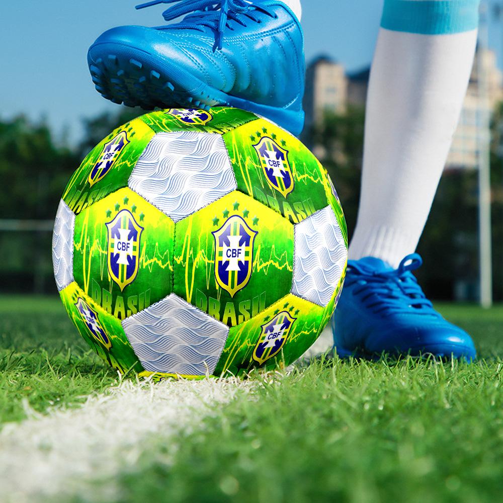 1 Stück Brasilianischer Fußballverband CBF Fußball Fußball Größe 5 Hallenfußball Mode Bunt Hinterhofspiel - Großartig für Sportfans Geschenk