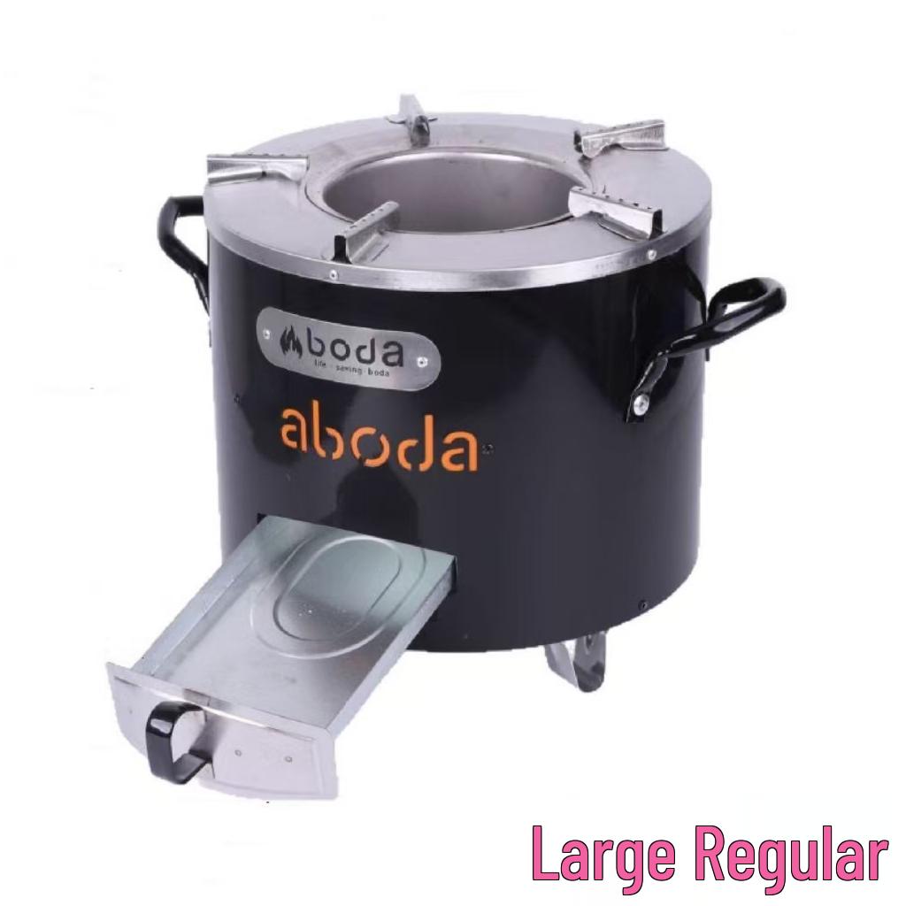 Stainless Steel Outdoor Firewood and Charcoal Camping Stove