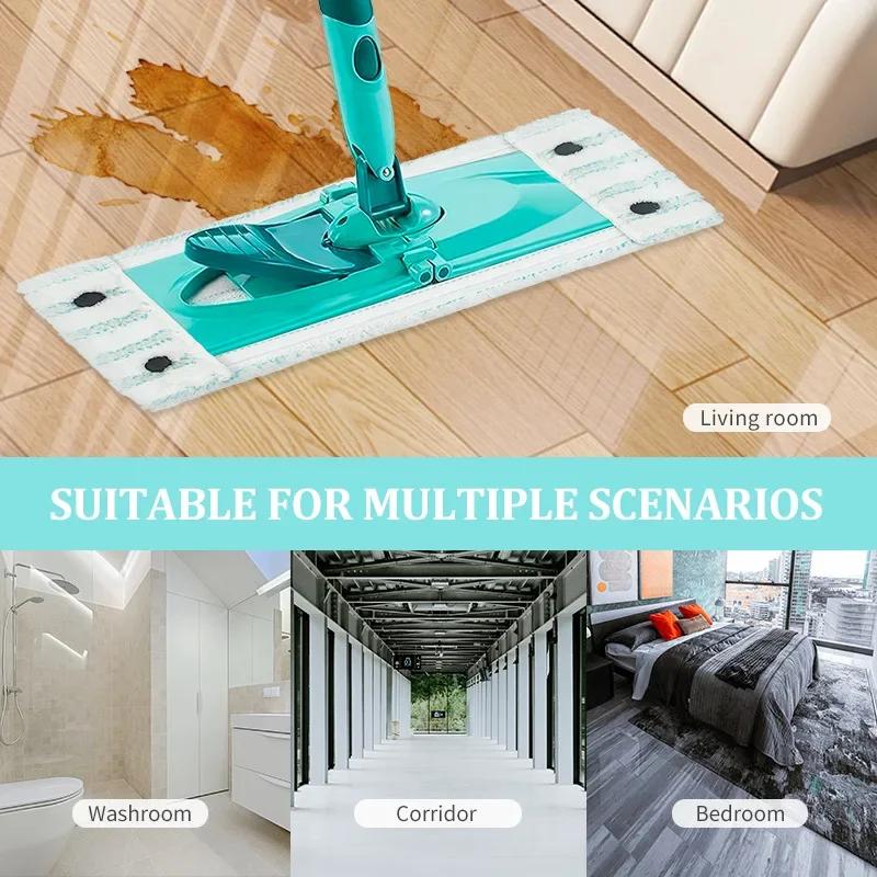 3PCS Microfiber Mop Flat Replacement Head for Leifheit Wet and Dry Use Cleaning Pad for Home Floor Cleaning Supplies
