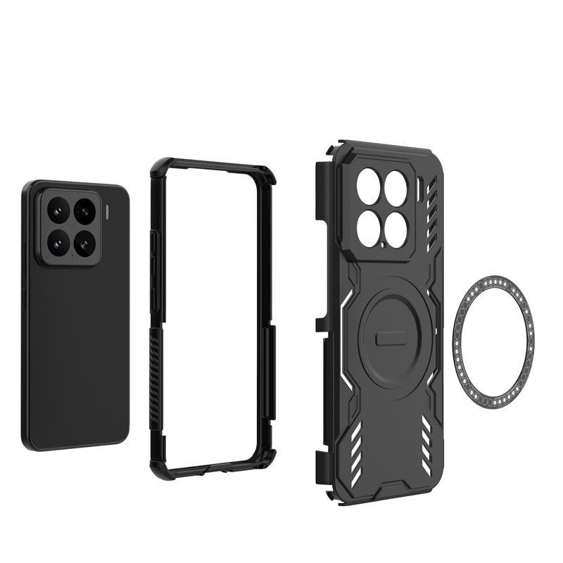 Etui dla Xiaomi 15 Dla Xiaomi 15 Odporny na wstrząsy Pancerz Adsorpcja Magnetyczna Bezprzewodowe Ładowanie Tylna Pokrywa Dla Etui Xiaomi 15 6,36 cala